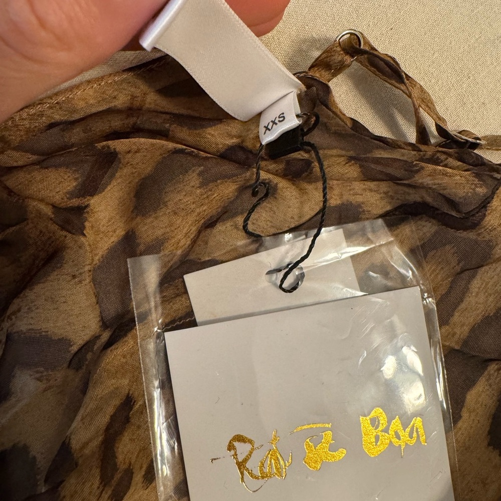 NWT Rat & Boa Valentina Leopard Print Dress ~ Coachella festival - Picture 8 of 10